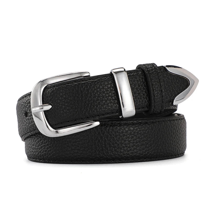 Women Leather Belts High Quality Fashion Best Matching Dress Jeans Belts for Lady Women's Dress Luxury Designer Brand LB2146