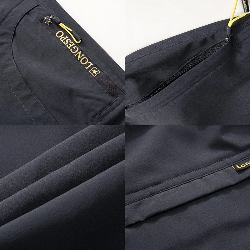 Summer Casual Stretch Pants Men Lightweight Quick Dry Breathable Hiking
