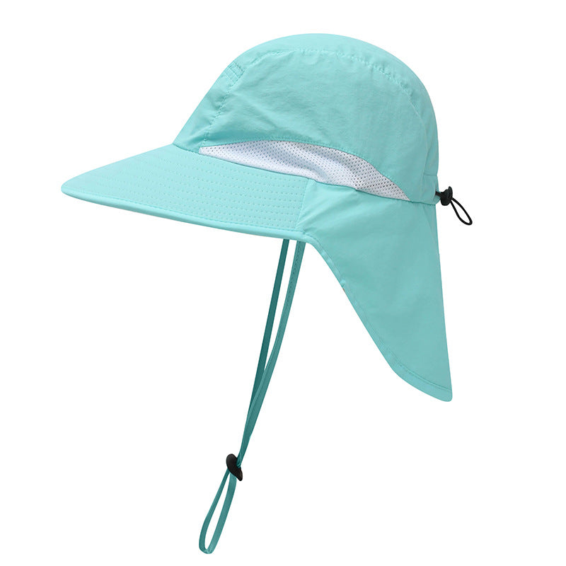 Outdoor Sun Hat for Women Youth Girls 50+ UPF Protection Safari Cap Wide Brim Fishing Hat with Neck Flap BeacH