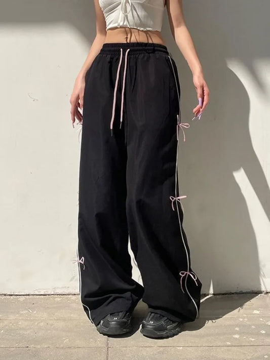 Y2k 2000s Vintage Baggy Sweatpants Woman Korean Fashion Harajuku Pants