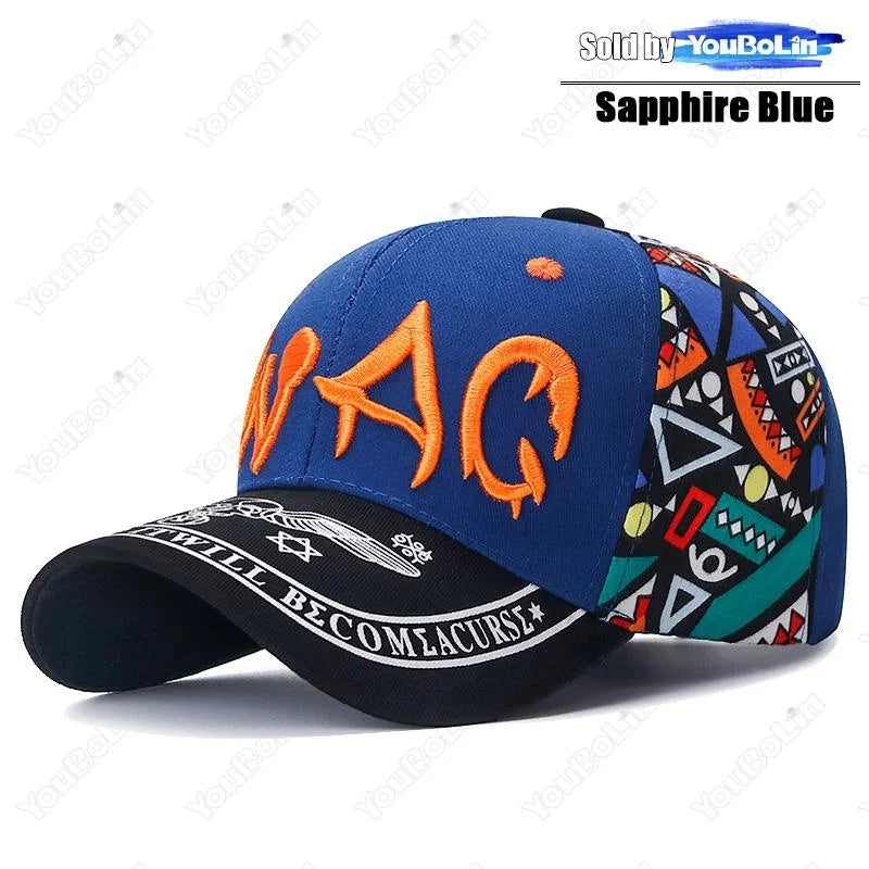 Letter Embroidery Cotton Adjustable Baseball Cap Sun Hat Trucker Caps Dad Hats