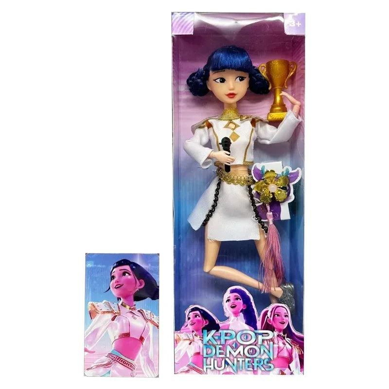2025 Kpop Demon Hunters Live-Action Figure Toy Set with Theme Song Colorful Lights Action Figures for Fans And