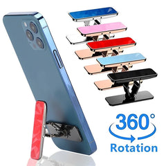 Mini Phone Holder 360° Rotating Invisible Metal Folding Phone Buckle