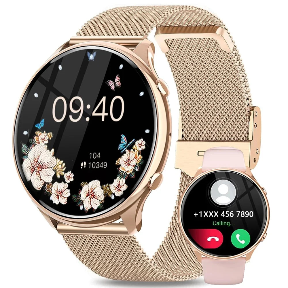 Women's Fitness Smartwatch with 1.20" Display Heart Rate Sleep Monitor Menstrual Cycle Tracker IP67 Waterproof for iOS Android