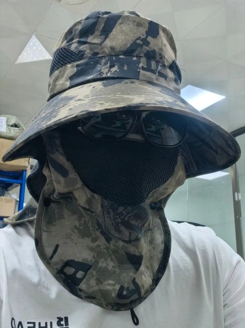 Sun Hats UV Protection Outdoor Hunting Fishing Cap for Men Women Hiking Camping