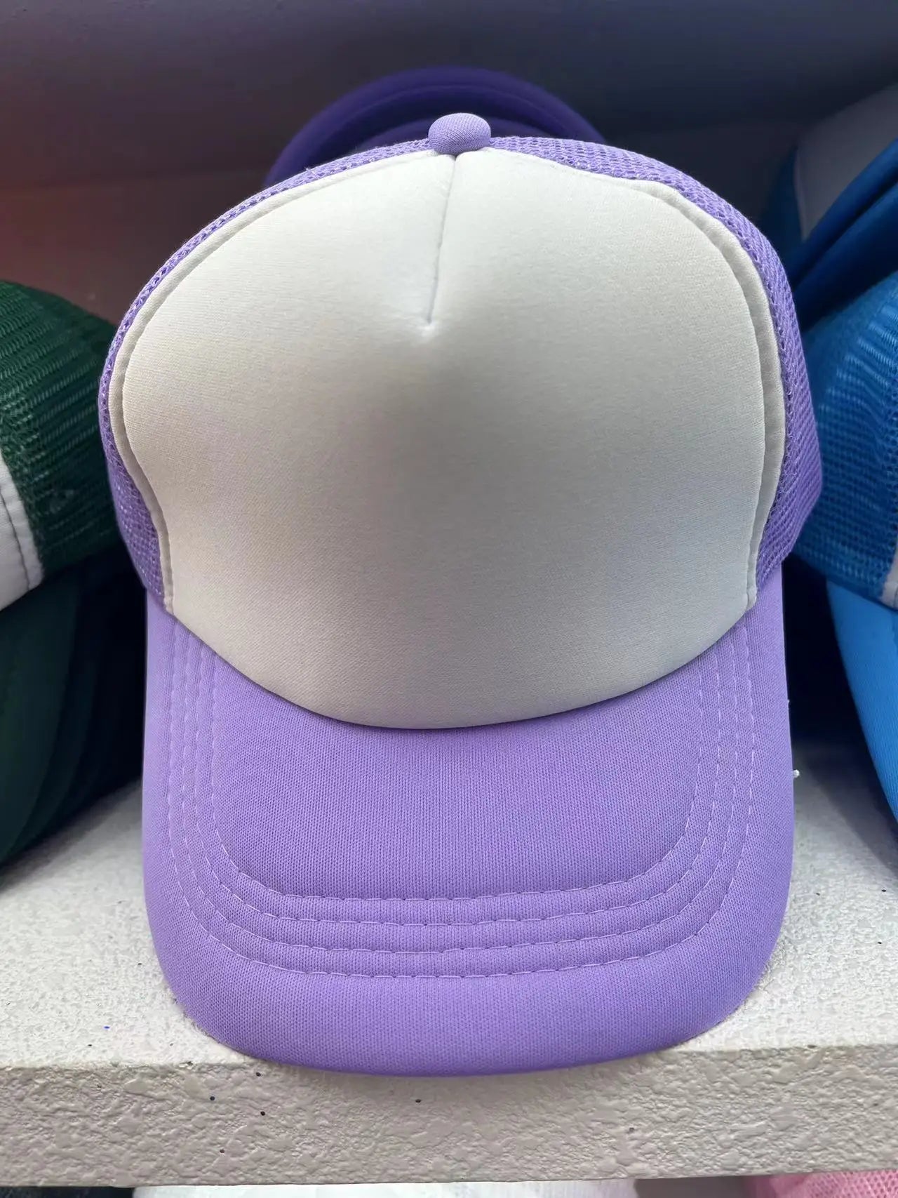 50 Color Unisex SummerTrucker Hat For Adult Net Baseball Cap Men Women Polyester Blank Mesh Adjustable Sun Hat Visor