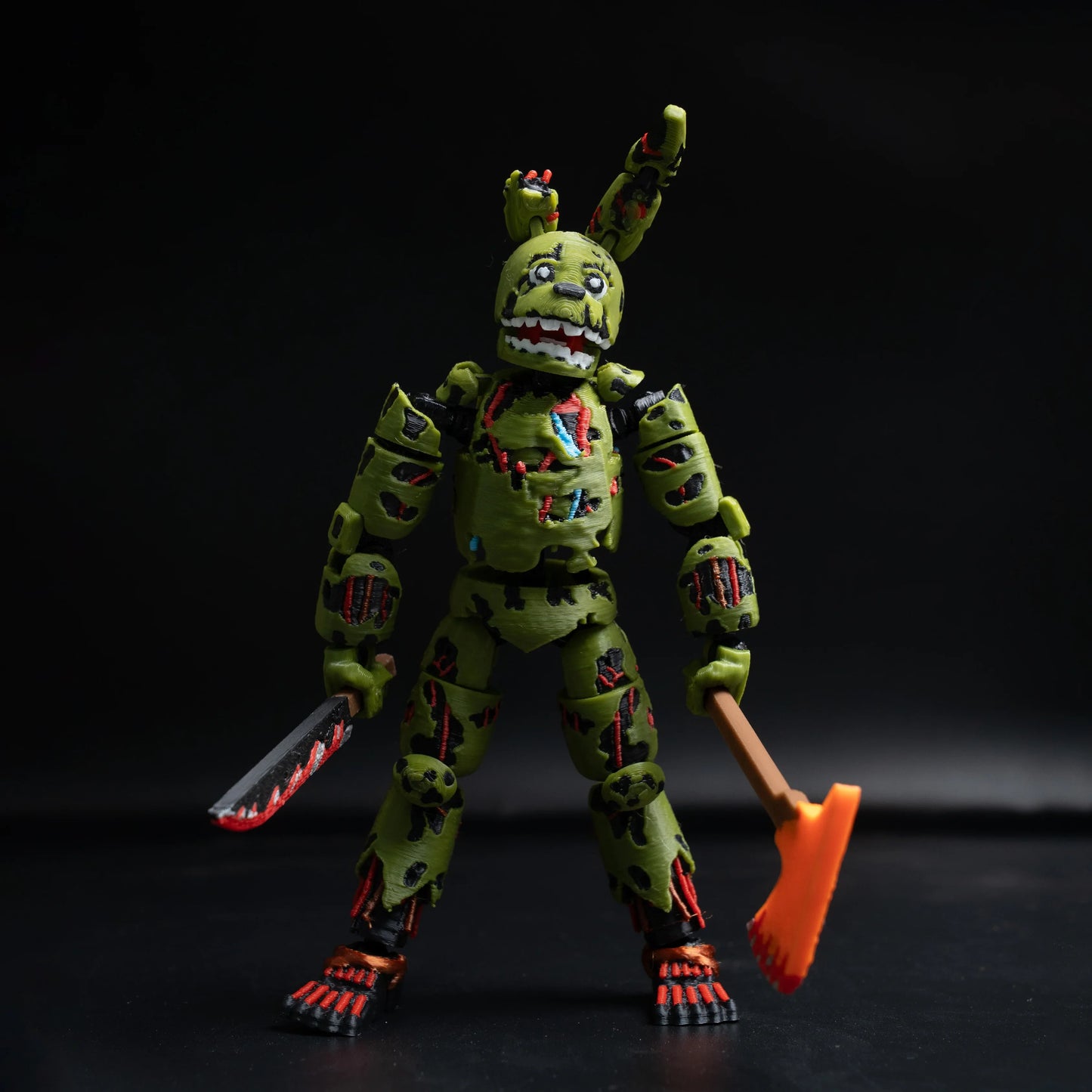 3d Brushed Fnaf Ready Stock Freddy Fazbear’S Pizza Springtrap Toy Action Figure Model Collection Holiday Toy Gift