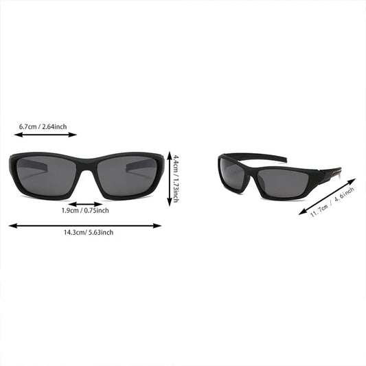 2PCS Colorful Sports Sunglasses - Wraparound Design, UV400 Unisex Comfort Fit for Cycling, Hiking & Outdoor
