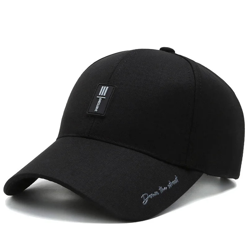 Men Fashion Wild Sunshade Sun Protection Black Baseball Cap For Winter Women Sport Cotton Warm Hats Male Kpop Bone Unisex C35