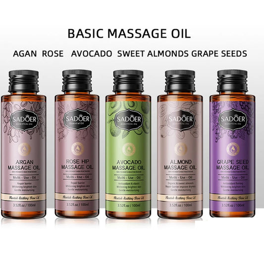 100ML Almond Oil Body Argan Olive Essential Massage Serum Pure Nail Hair Moisturizing Dry Nourish Beauty Health Avocado