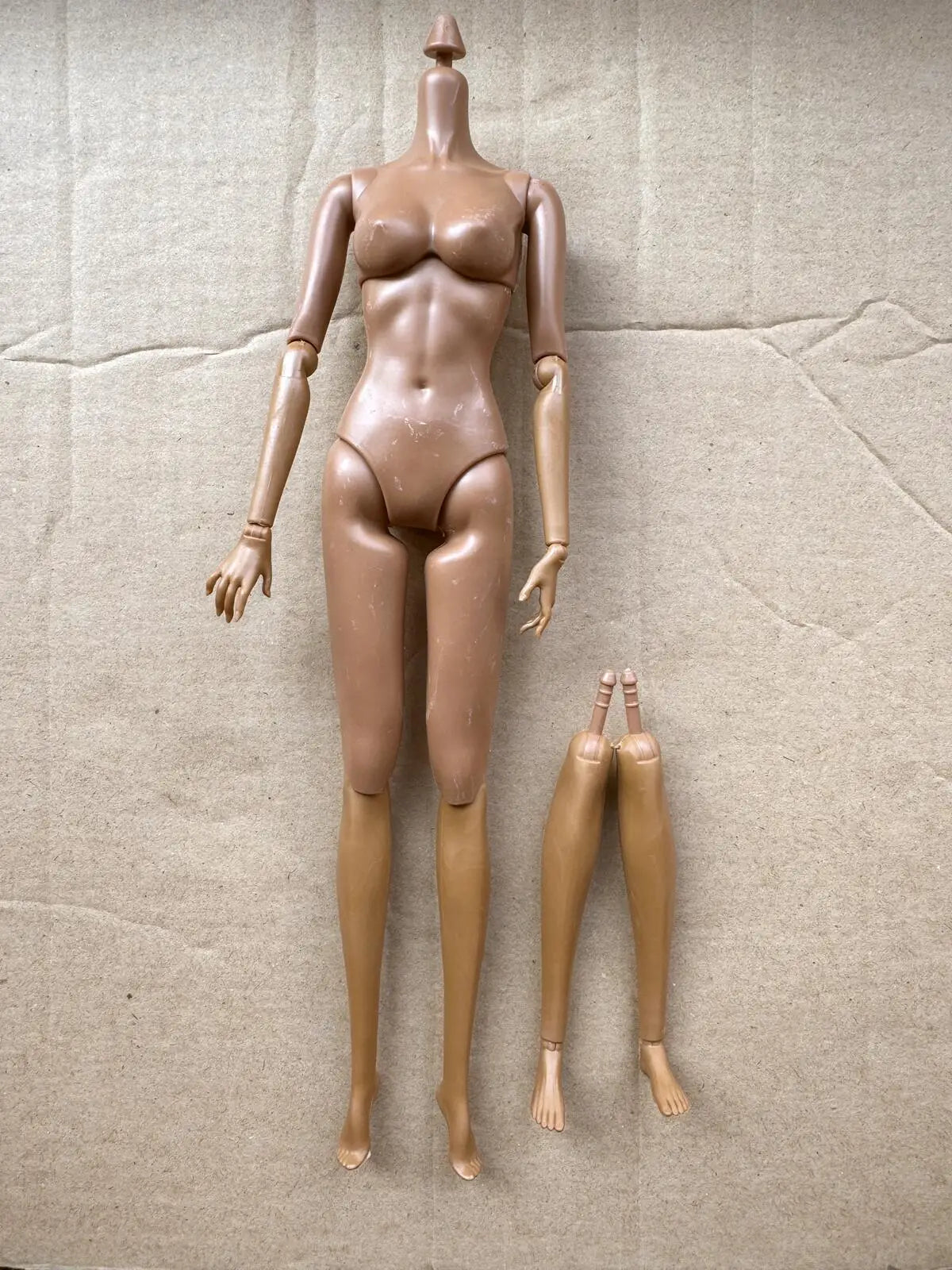 1/6 Super Model Doll Body Joints Movable Solid Doll Replacement Body For FR/IT Doll Heads Light Beige Pink White Skin Tone
