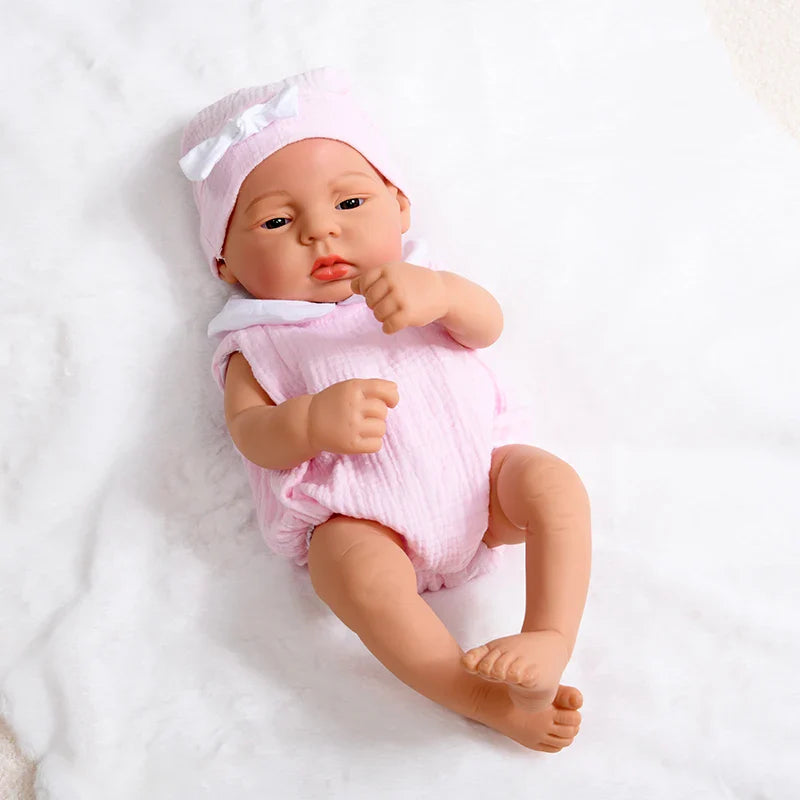 15.75inch 40cm Reborn Dolls Baby  Dolls Toys Girl Lifelike Reborn Dolls Full Body Vinyl Girl Doll Bebe Doll Toy Birthday Gift