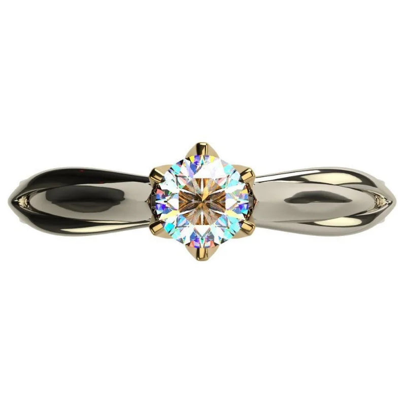 Pure 925 Sliver Ring for Women Natural Moissanit Rings with Gemstones Beautiful Jewelry Couples Wedding Accessories New Trend