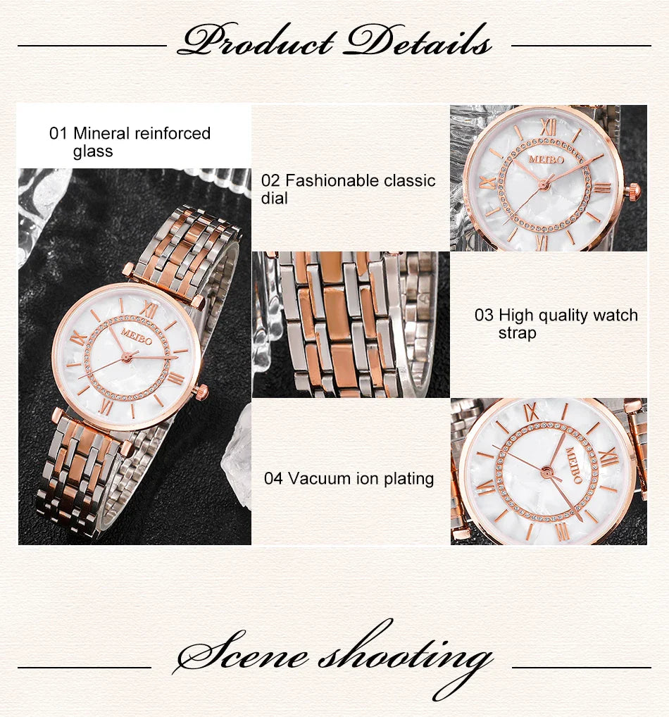 Womens Luxury Crystal Women Bracelet Watches Top Brand Fashion Diamond Ladies Quartz Watch Steel Female Wristwatch