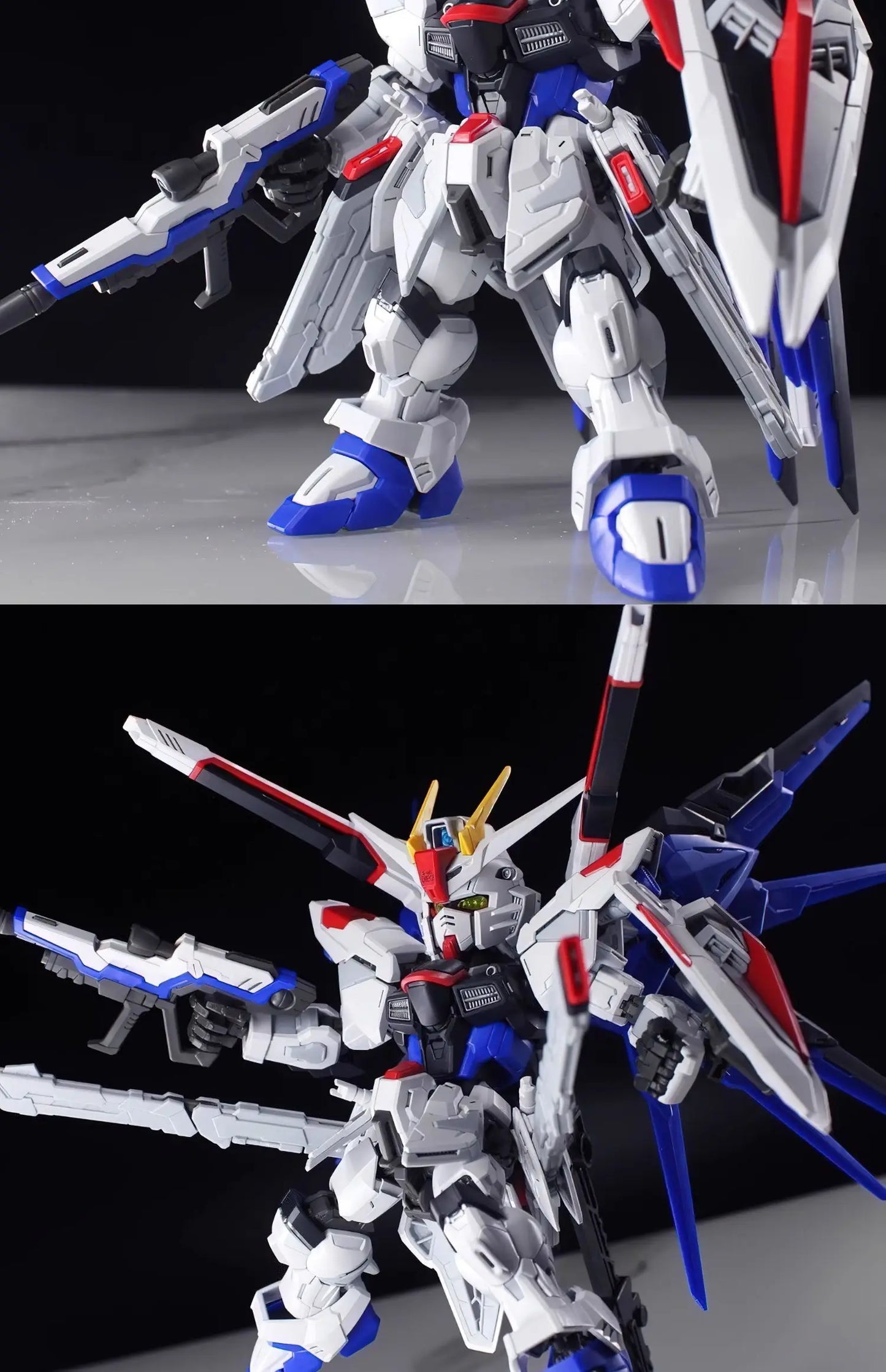 In Stock MGSD ZGMF-X10A Q-Version Assembly Model Kit  Action Figure Exquisite Desktop Decorations Kids Educational Toys Collect