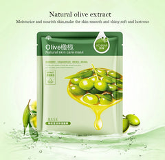 30pcs Natural Plant Facial Mask Moisturizing Oil Control Anti-Aging Fruit Aloe Korean Sheet Face Mask Beauty Skin Care Prodcuts