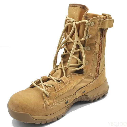 Tan Color Military Boots for Men Army Combat Boots Desert Outdoor Boots
