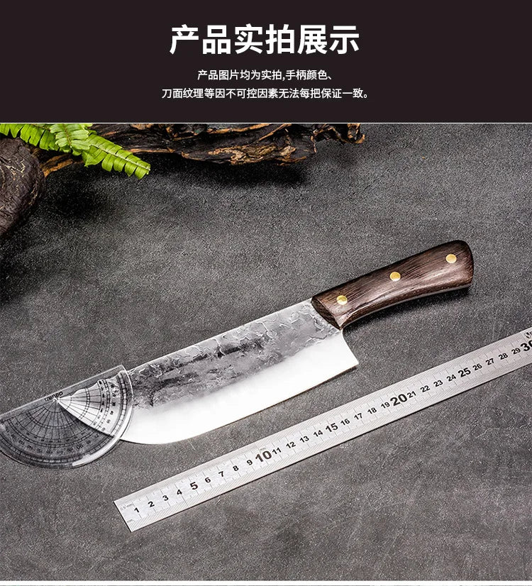 Cleaver Knife Forged Full Tang Butcher Knife 5CR15mov Stainless Steel Knife Sharp