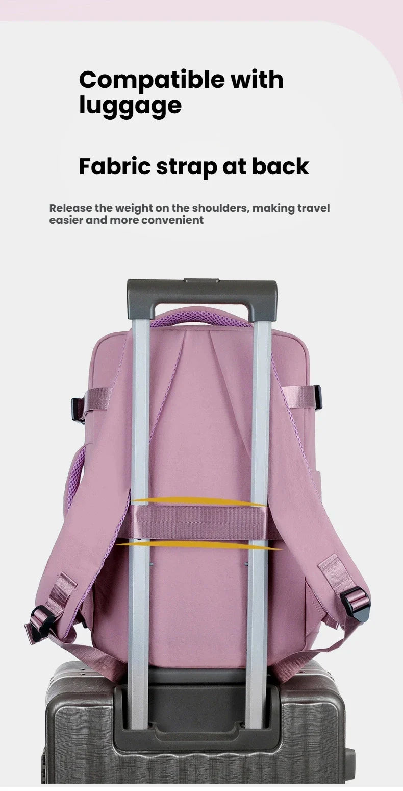 Women Men Hand Luggage Backpack Business College Laptop Travel Backpack Waterproof Carry on mochila viaje cabina avion 40x20x26