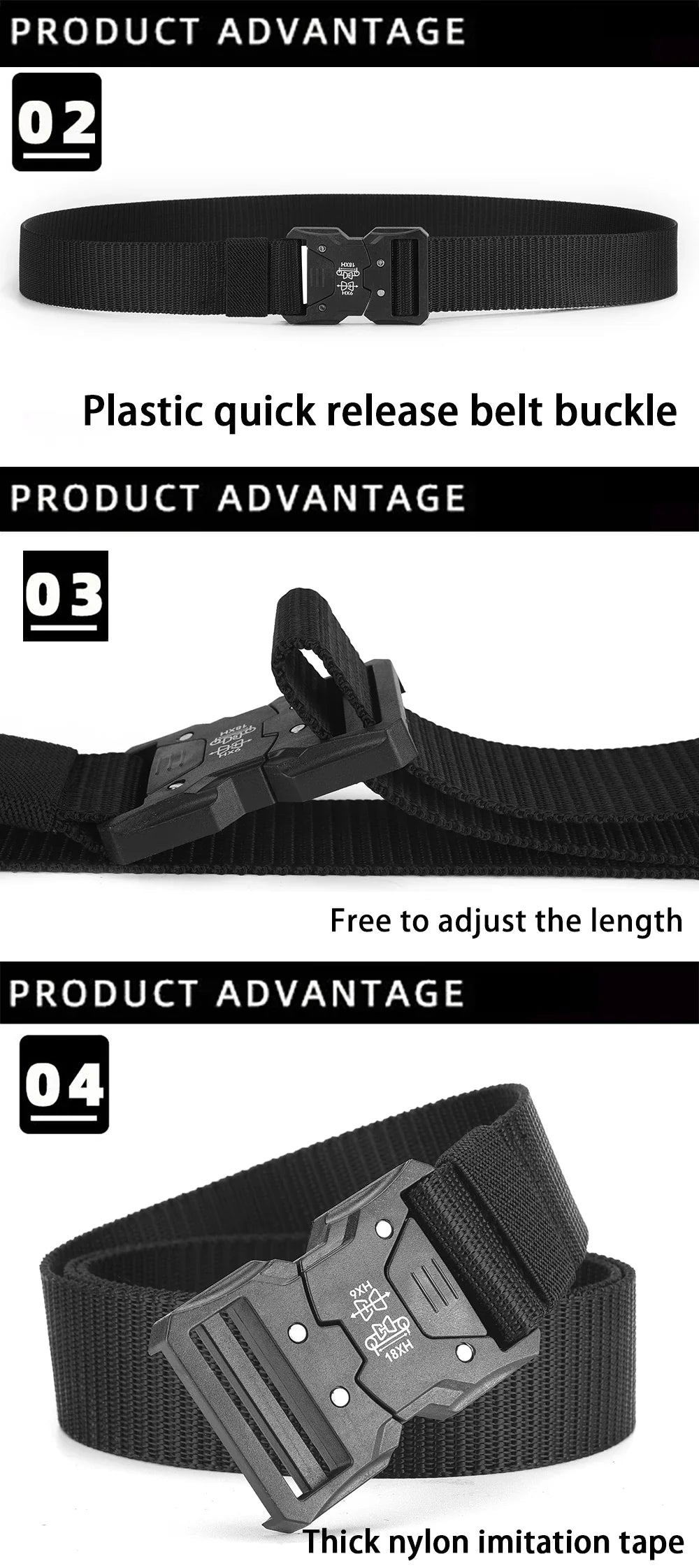 2Pcs Tactical Waist Belt - Durable Automatic Buckle, Perfect for Outdoor Adventures, Unisex Accessories for Men and Women