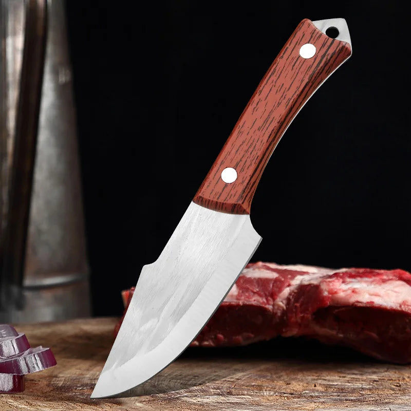 Stainless Steel Boning Knife Cleaver Fish Meat Vegetable Kitchen Knives ABS Handle