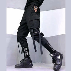 Stylish Japanese Fashion Harajuku Hip Hop Men Pants Streetwear Cargo Pants for Men