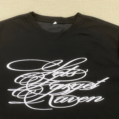 American Dark Retro Y2K Printed Long Sleeved T-Shirt High Street Gothic Trendy Outfit Top for Casual Wear