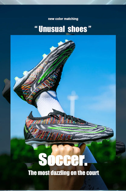 Soccer Shoes For Men Original Outdoor Sports Training Football Boots TF/FG Kids