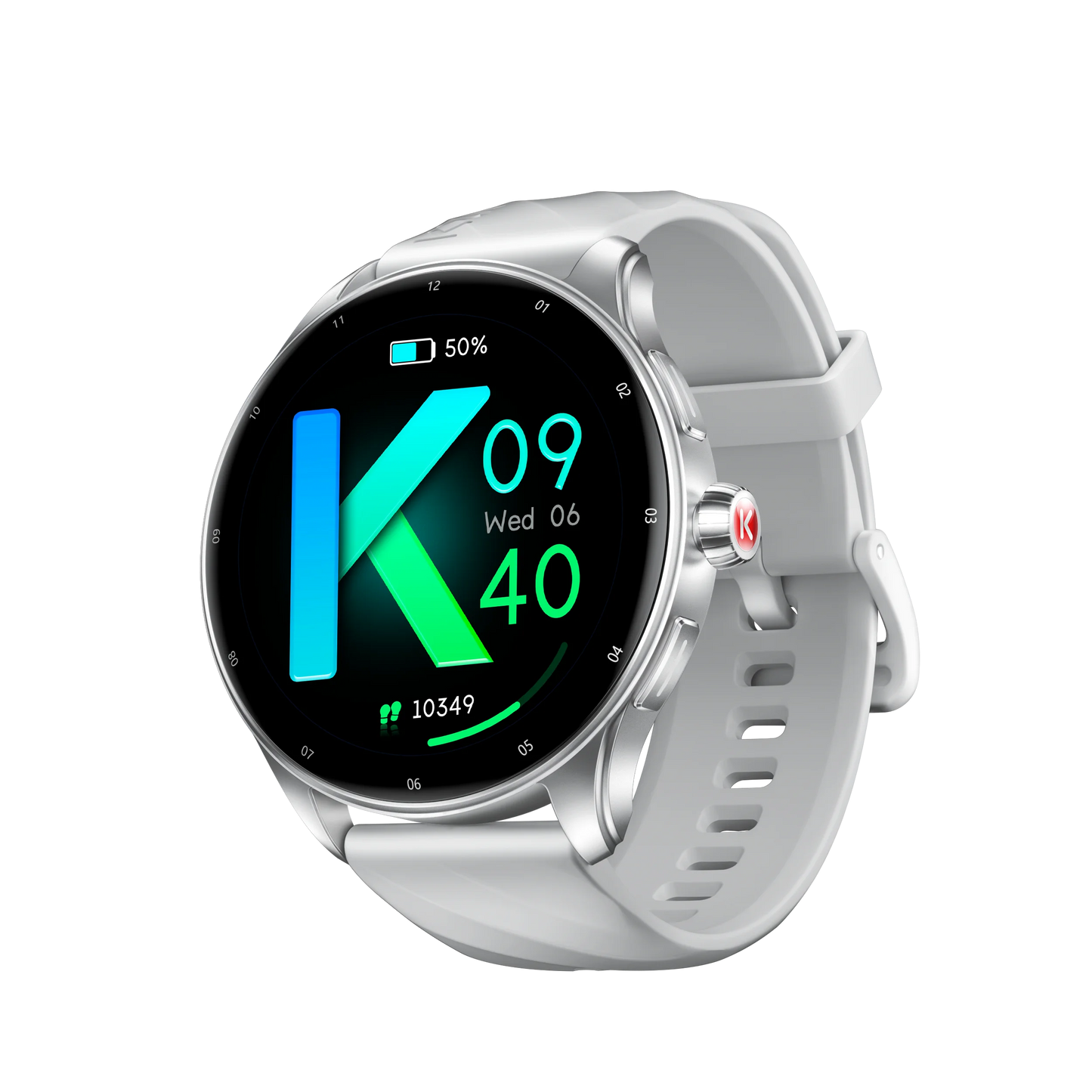KUMI GW3 Pro Smartwatch 1.43" AMOLED IP68 Waterproof Bluetooth 5.2 Fitness Tracker Heart Rate Blood Oxygen Monitor