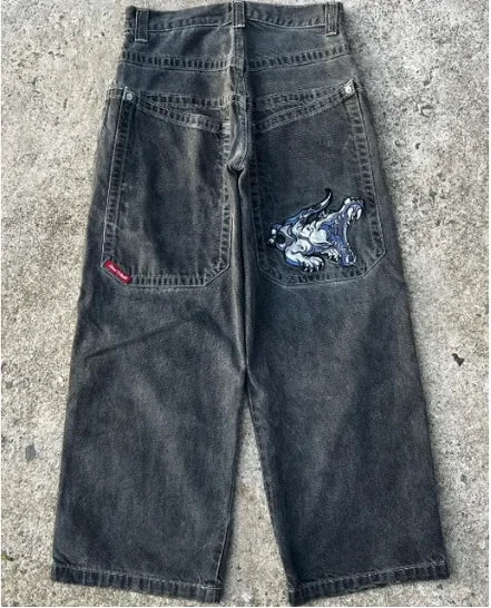 JNCO Jeans: Y2K Hip Hop Loose Jeans