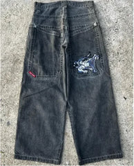 Retro Jeans Y2K Harajuku High Street Hip Hop Pocket Loose Jeans