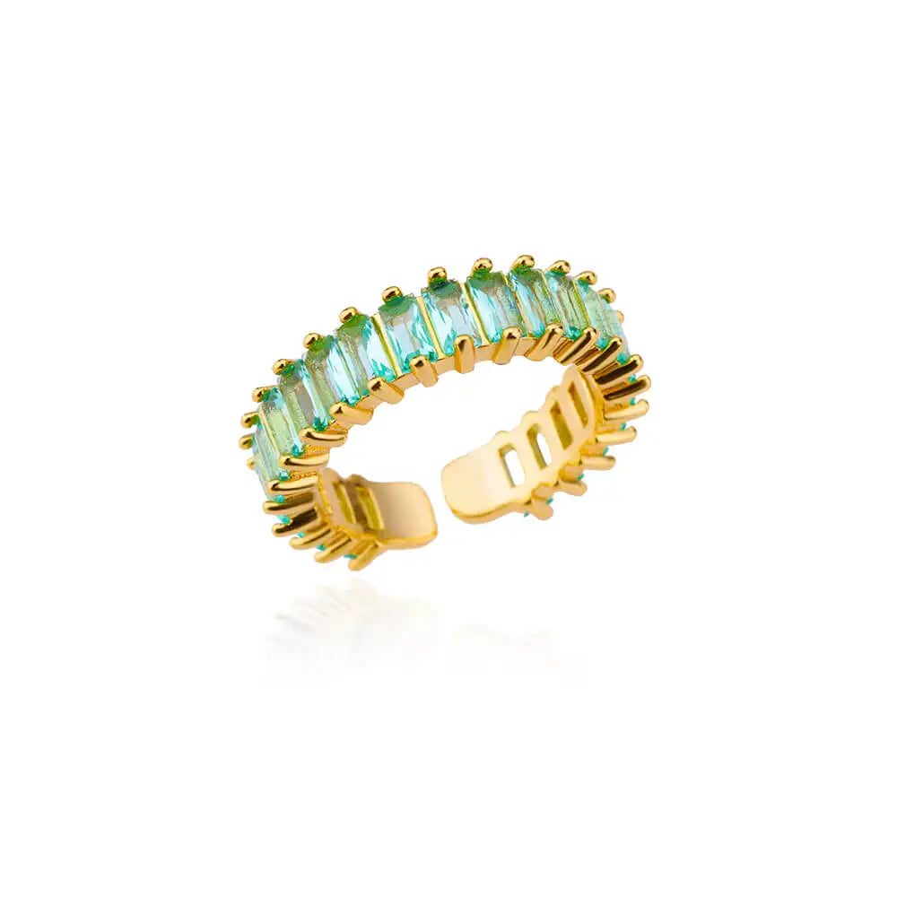 Wedding Rings For Women Gold Color Open Finger Ring Party Jewelry