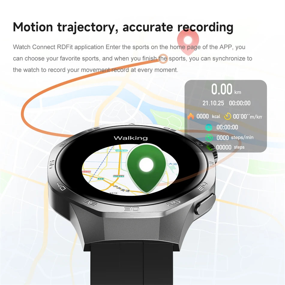 For Huawei Watch GT5 Pro Smart Watch 1.53 Inch HD AMOLED Screen