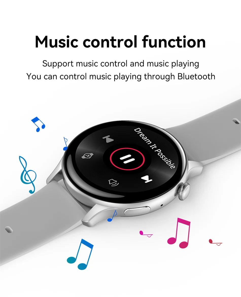 2026New Smart Watch Women Custom Dial NFC GPS trajectory clock Heart Rate bloodpressure BT Call Smartwatch For Android iOS mini