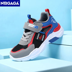 Summer Single Net Breathable Boys Sport Shoes Children Sneakers Rubber Leisure