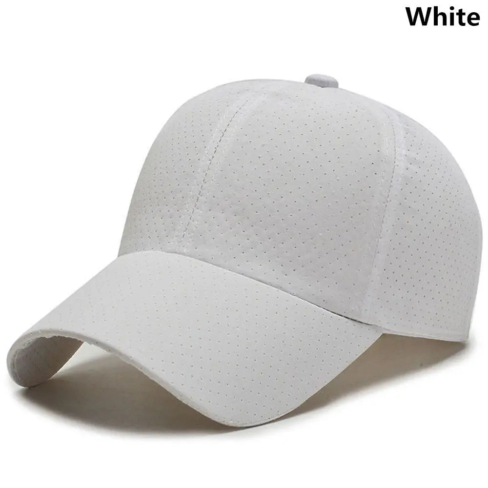 Breathable Quick Dry Baseball Cap Mesh Sun Hat Golf Tennis Cap For Outdoor Sports Running Hiking Camping For Men Women