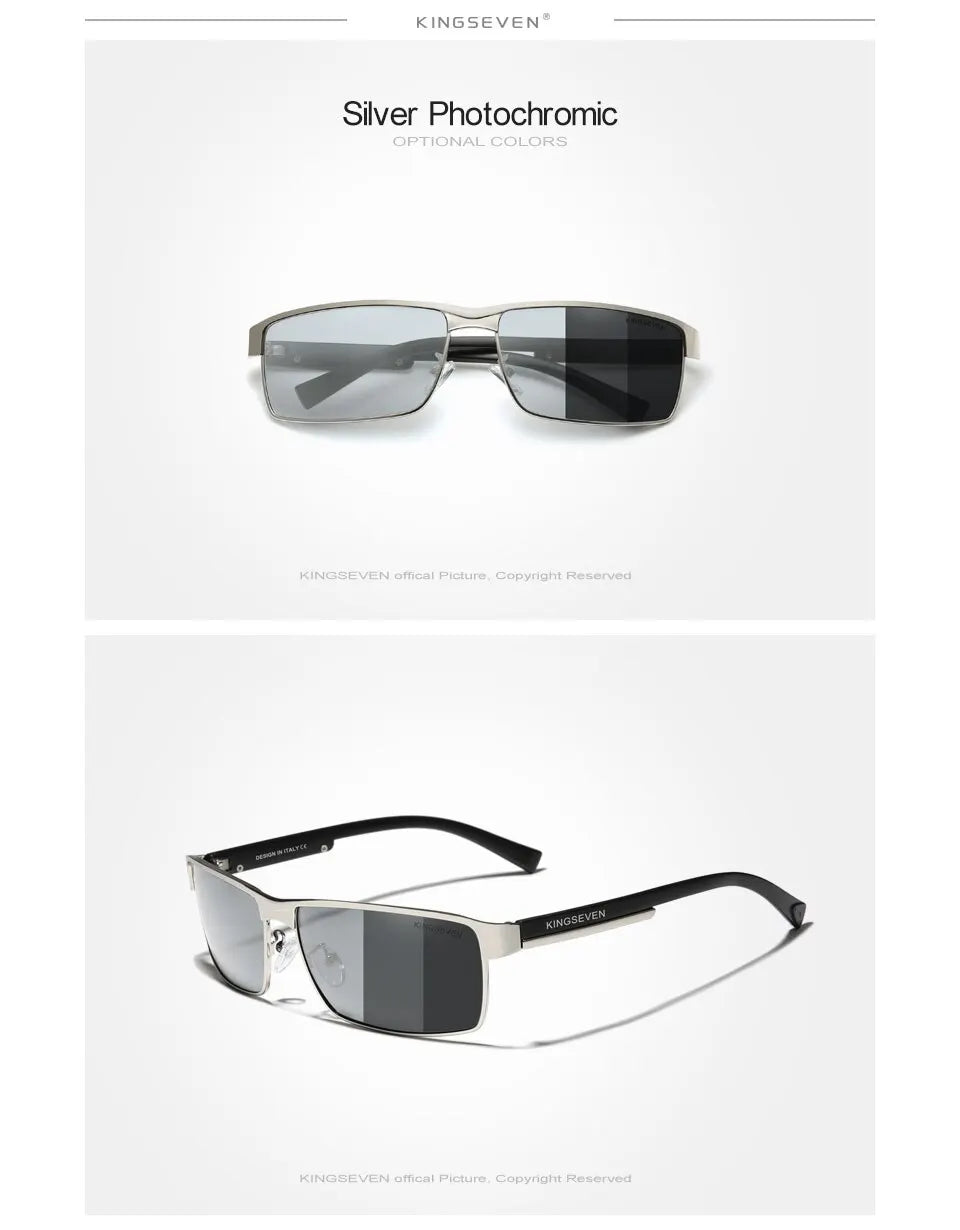 KINGSEVEN Men Polarized Sunglasses Design Women Sun Glasses UV400 Anti-glare Driving Square Eyeglasses