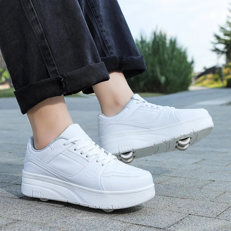 Children Fashion Casual Sports Toy Gift Games Boys 4 Wheels Sneakers Girls Boots