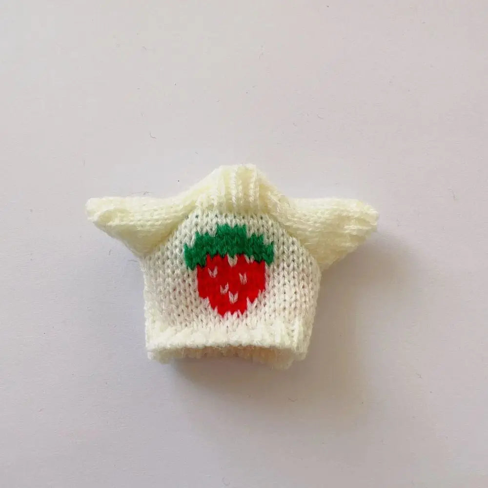 Christmas Style Dolls Sweater Dog Doll Clothes Cute White/Red/Green BJD Doll Clothes Mini 10cm for 16cm/17cm Bjd Doll