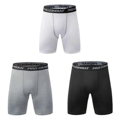 Male Fitness Quick-Drying Tight Shorts Elastic Compression Leggings Training Pants