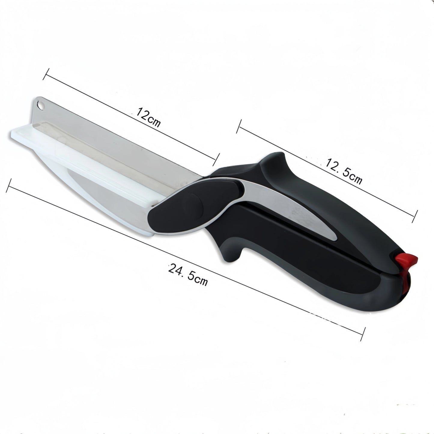 Premium Chop Scissors Cutting Board Scissors Vegetable Chopper Easy Cutter