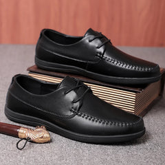 Leather Men Formal Shoes Luxury Brand Men's Loafers Dress