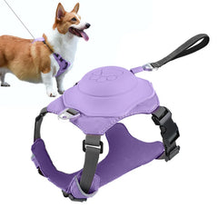 Small Sized Dog Harness, 2 in 1, No Pull Reflective Dog Harness, Retractable Dog Leash