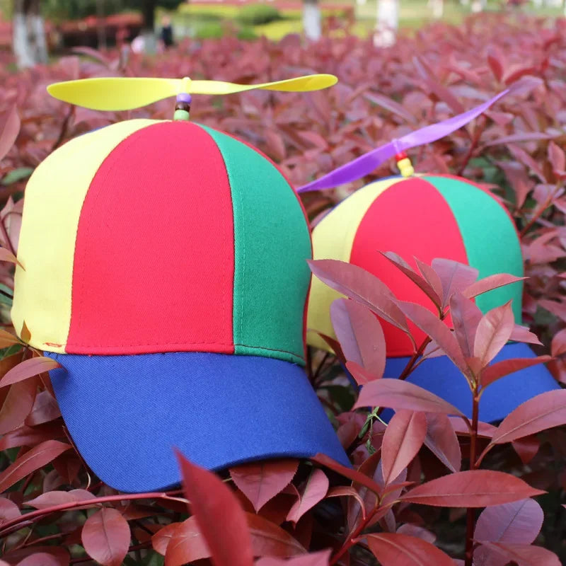 Funny Snapback Hat Helicopter Propeller Adventure Dad Hat Rainbow Bamboo Dragonfly Baseball Cap For Adult Kids Boys Girls