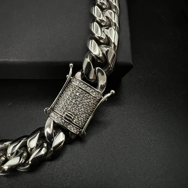 14mm 18K Gold 5-Layer Plated Premium Durable Cuban Chain