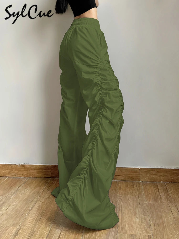 All-Match Casual Loose Girl High Waist Wide Leg Lantern Pants