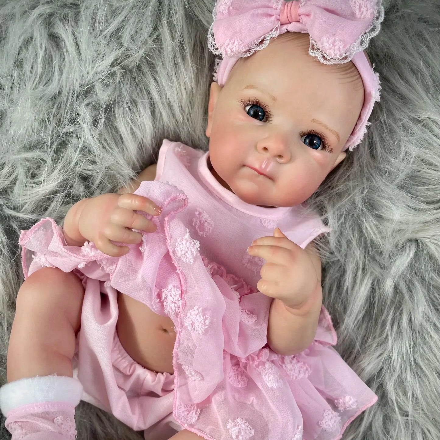 MRB 18 Inch Bettie Full Body Vinyl Girl Washable Reborn Baby Doll With Painted Lifelike Hair Bebe Reborn Christmas Toys