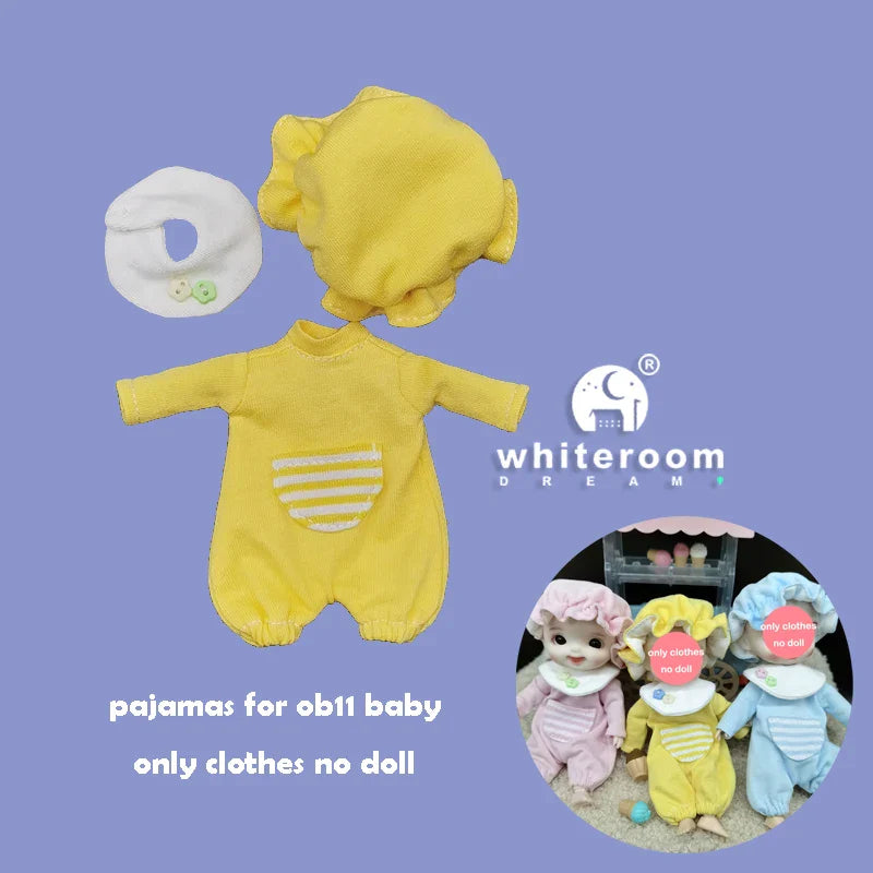 Mini Ob11 Bjd Doll Accessories Obitsu 11 Clothes Dolls For Girls Boy Toys Baby Kawaii Anime Toy Cute Items Miniature Costume