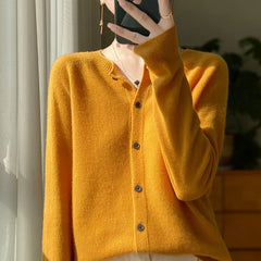 Spring and Autumn  New 100% pure merino cashmere sweater women's O-neck