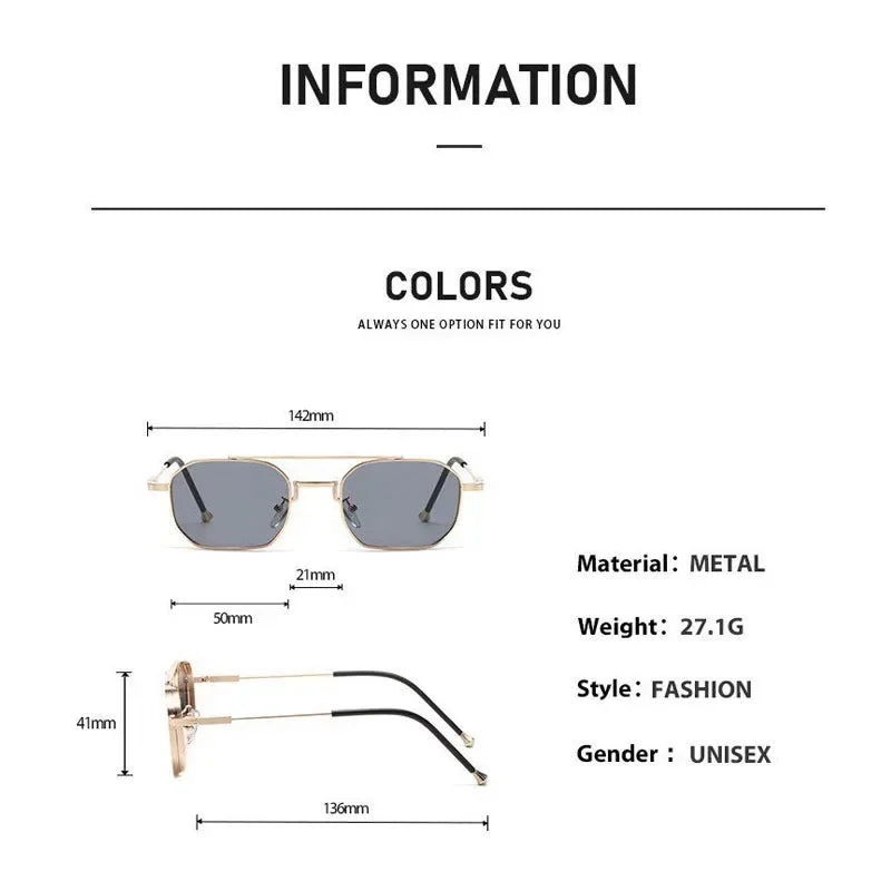 Personality Metal Round Myopia Sunglasses Driving Riding Outdoor UV400 Resistant Party Gatherings Eyeglasses 0 TO -4.0